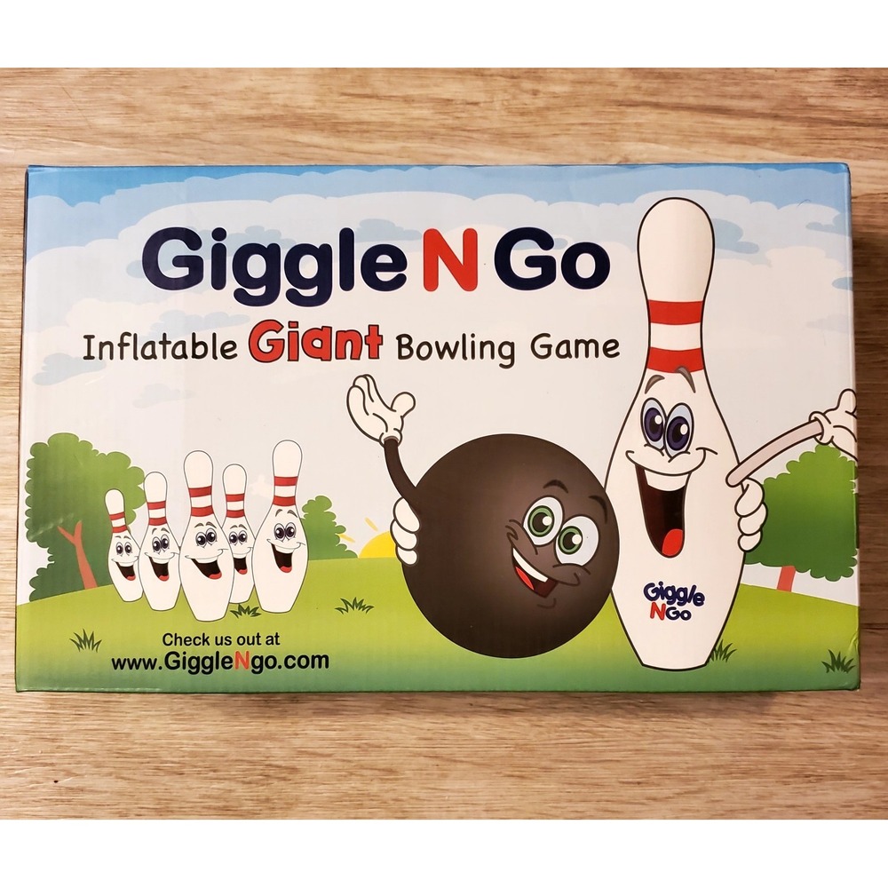 Giggle N' Go Inflatable Giant Bowling Game, New Sealed In Box